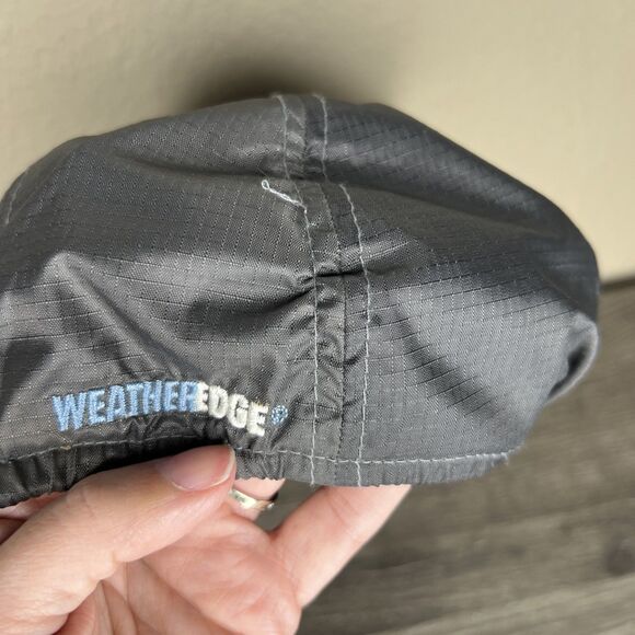 Vintage Eddie Bauer EBTEK Weatheredge Nylon Hat Gray Ripstop Cinch Cord - Picture 6 of 9